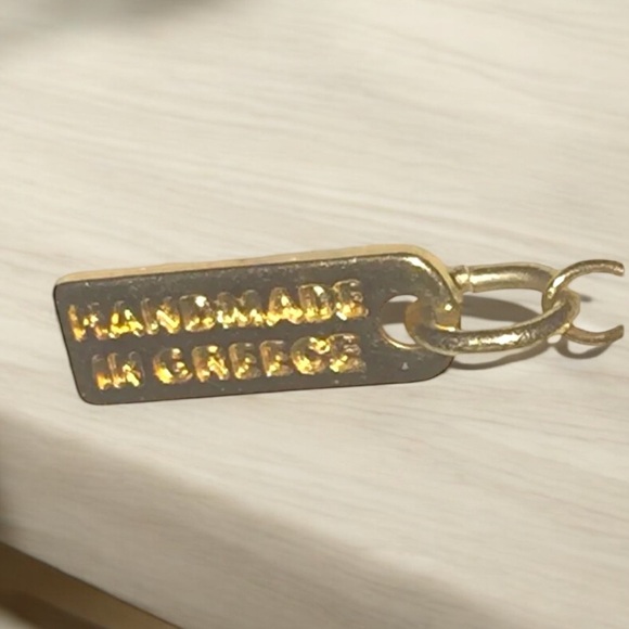 Angelo Barreta Made in Greece Y Gold Tone Necklace - Picture 8 of 8